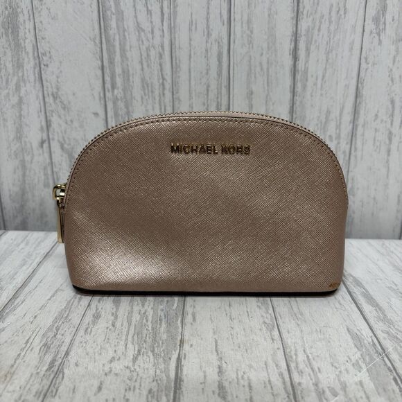 Womens Michael Kors Alex Small Travel Pouch Pink Glitter - Picture 1 of 11